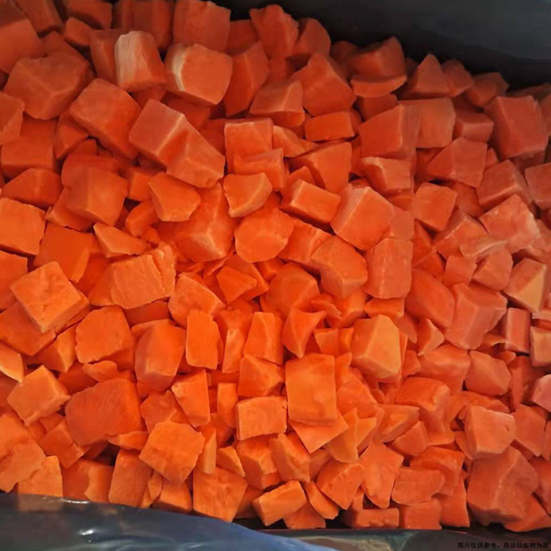 蒸地瓜塊速凍紅薯泥原料生凍西瓜紅地瓜丁速凍食品餡料批發大包裝